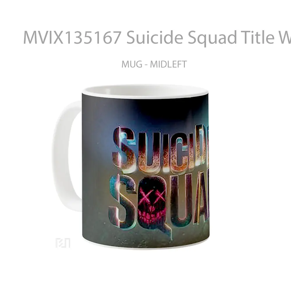Mug Suicide Squad Title With Lights Gelas Keramik Unik - All-side / Desain
