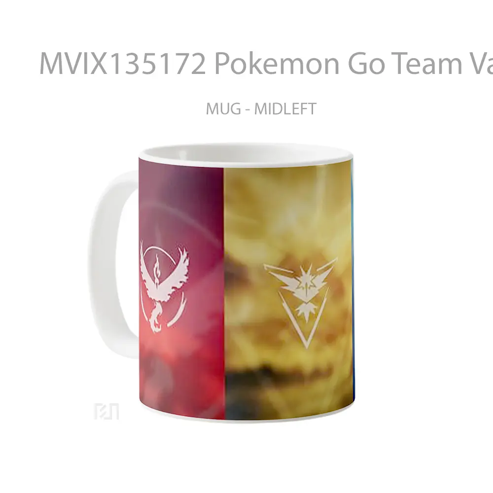 Mug Pokemon Go Team Value Instinct And Wisdom Cangkir Anime - All-side / Desain