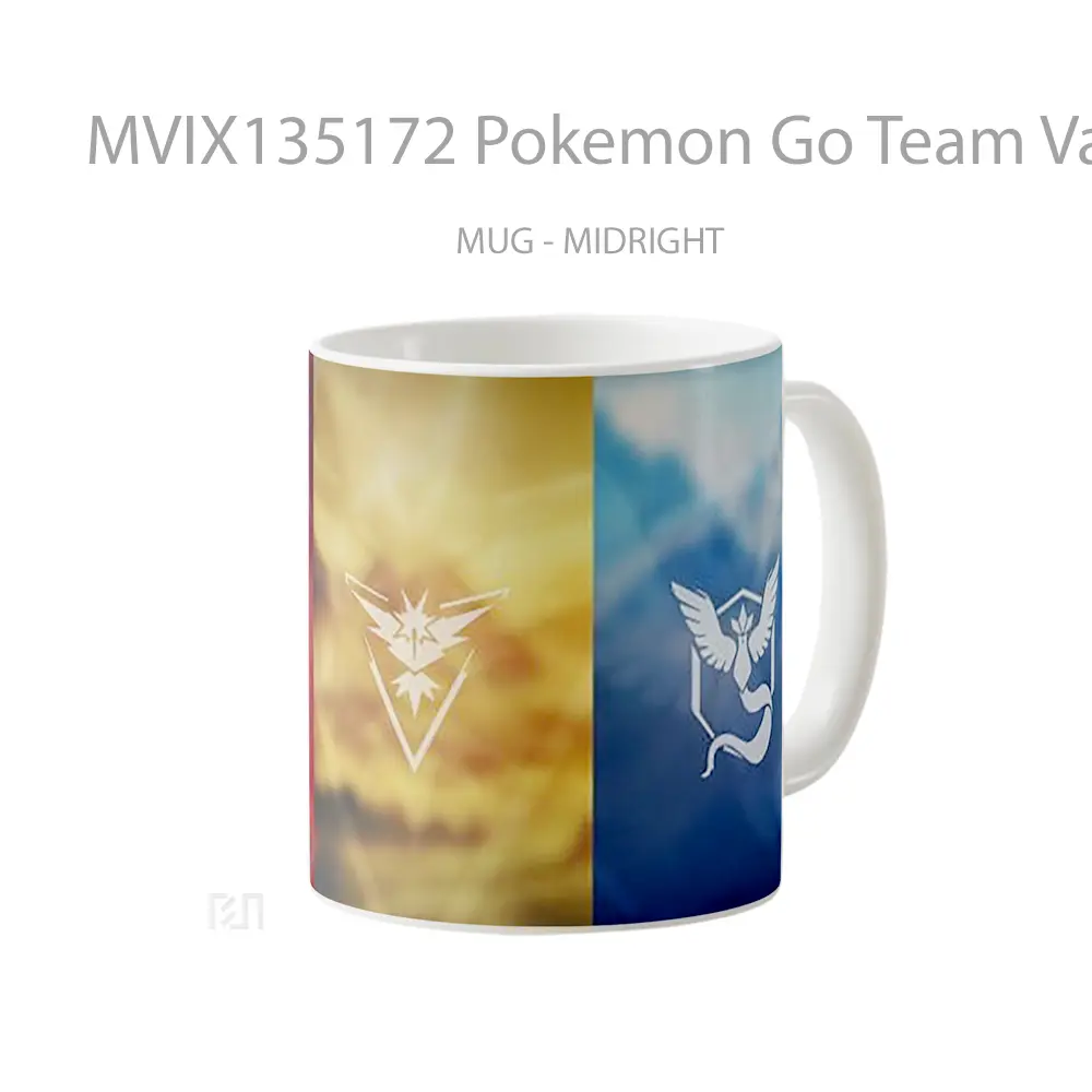 Mug Pokemon Go Team Value Instinct And Wisdom Cangkir Anime - All-side / Desain