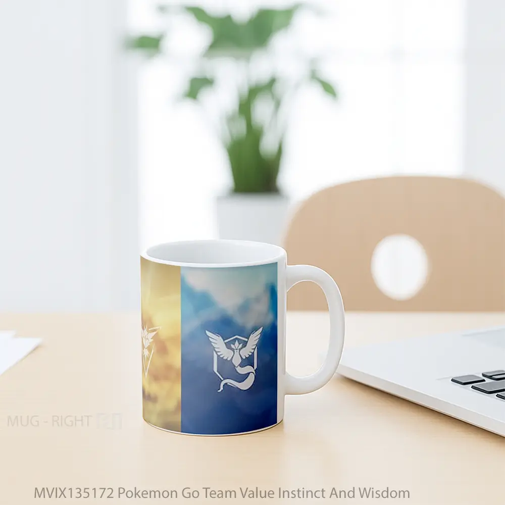 Mug Pokemon Go Team Value Instinct And Wisdom Cangkir Anime - All-side / Desain