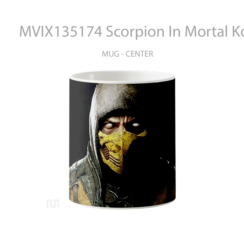 Mug Scorpion In Mortal Kombat X Gelas Keramik Unik