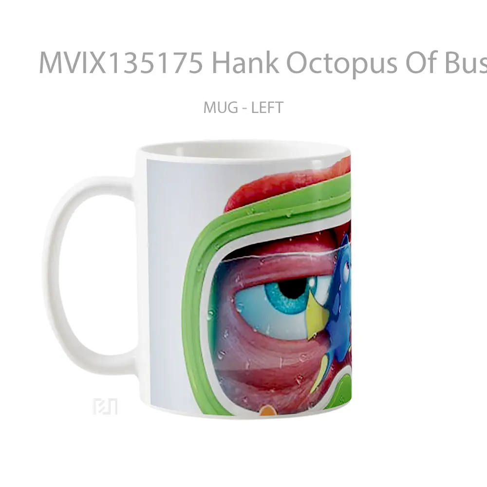 Mug Hank Octopus Of Buscando A Dori Gelas Keramik Unik - All-side / Desain