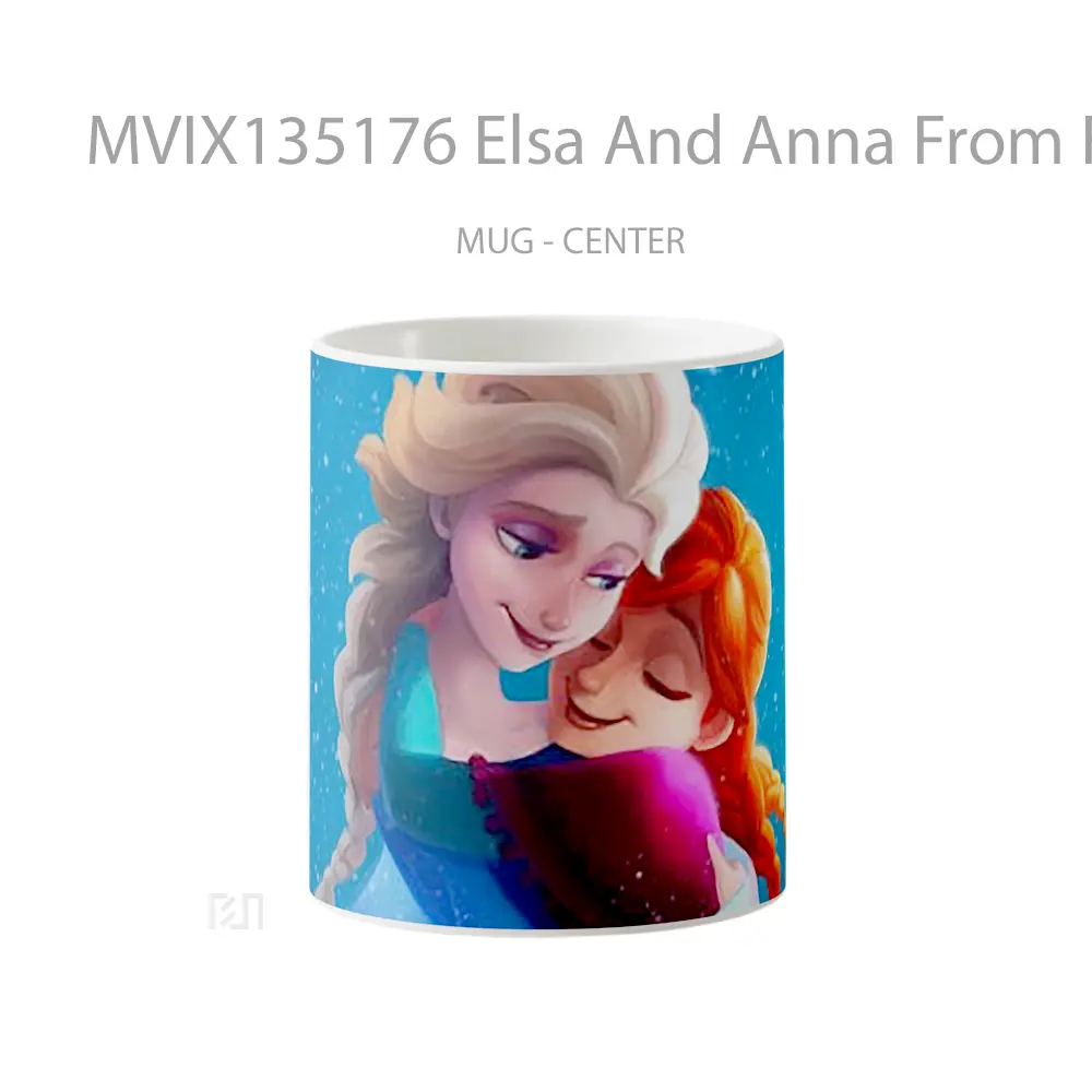 Mug Elsa And Anna From Frozen Gelas Keramik Unik