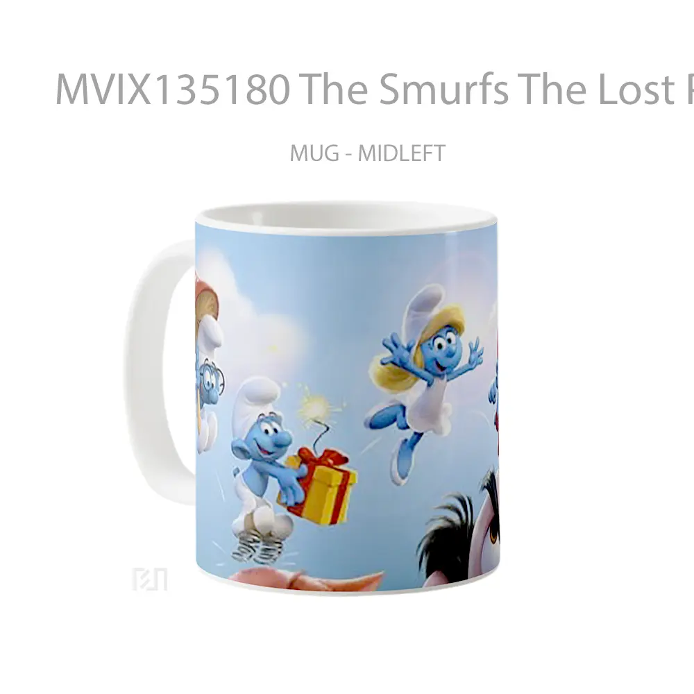 Mug The Smurfs The Lost People Gelas Keramik Unik - All-side / Desain