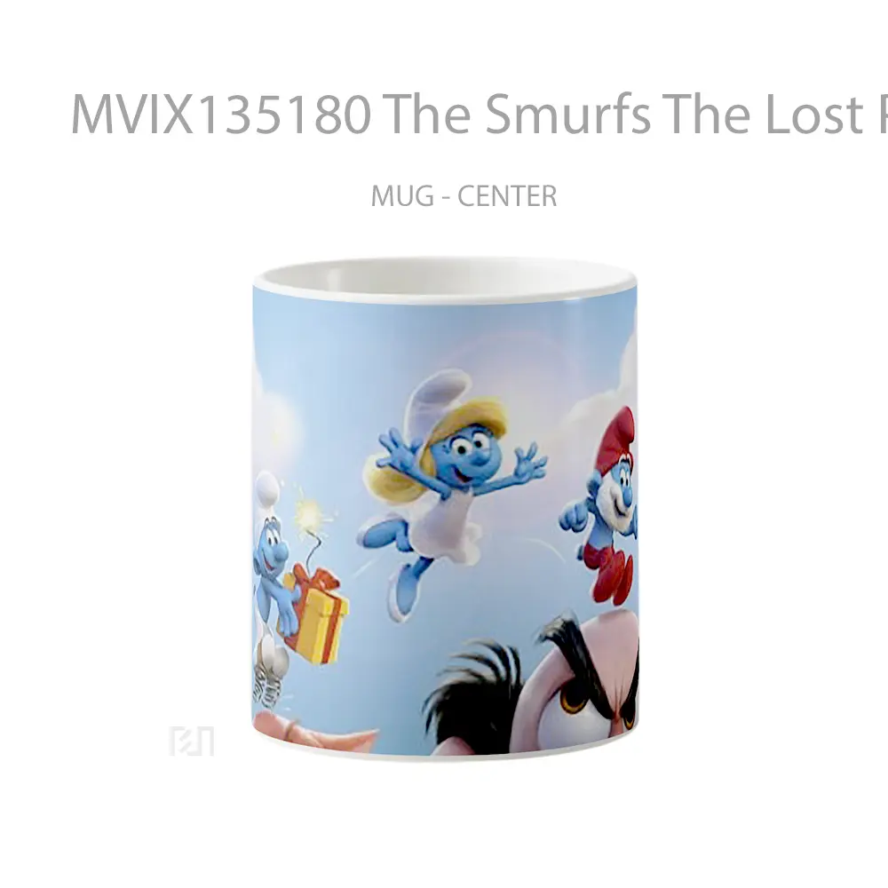 Mug The Smurfs The Lost People Gelas Keramik Unik
