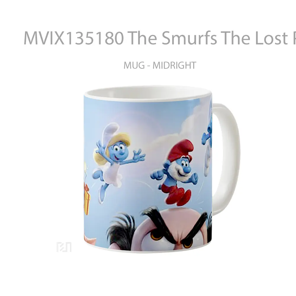Mug The Smurfs The Lost People Gelas Keramik Unik - All-side / Desain