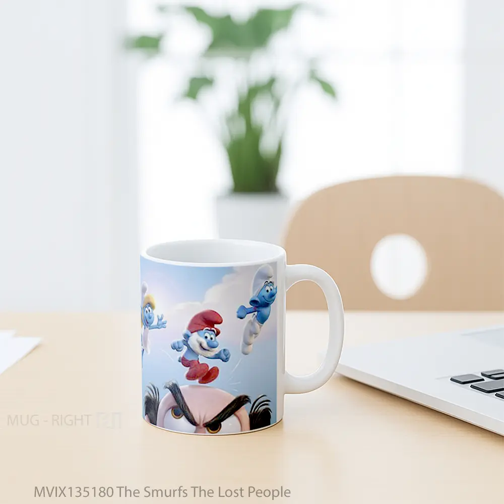 Mug The Smurfs The Lost People Gelas Keramik Unik - All-side / Desain