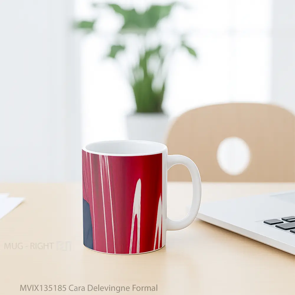 Mug Cara Delevingne Formal Gelas Keramik Unik - All-side / Desain
