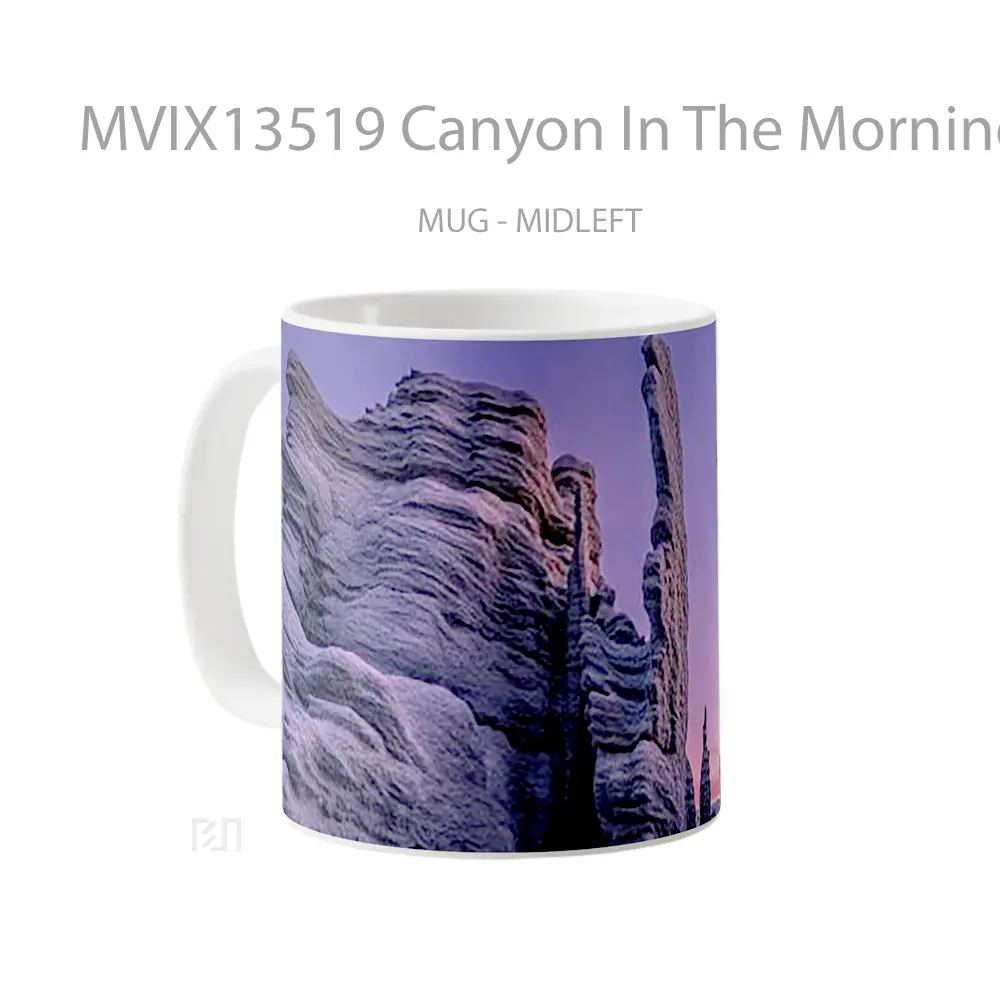 Mug Canyon In The Morning Gelas Keramik Unik - All-side / Desain