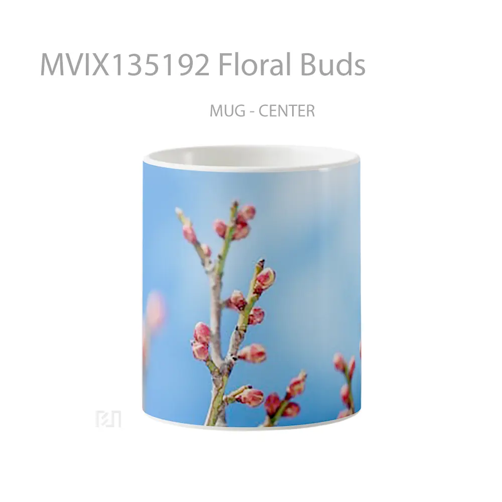 Mug Floral Buds Gelas Keramik Unik