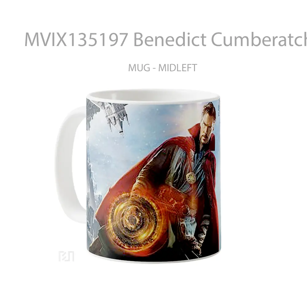 Mug Benedict Cumberatch As Doctor Strange Gelas Superhero - All-side / Desain