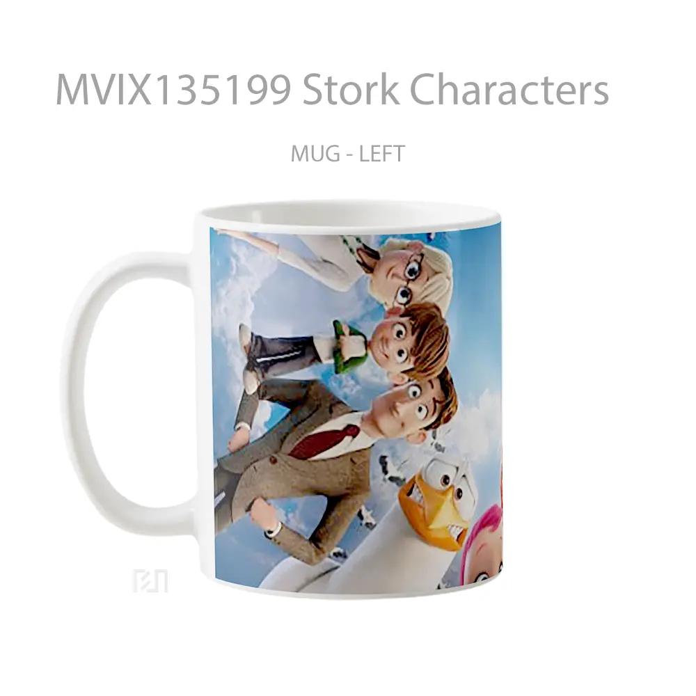Mug Stork Characters Gelas Keramik Unik - All-side / Desain