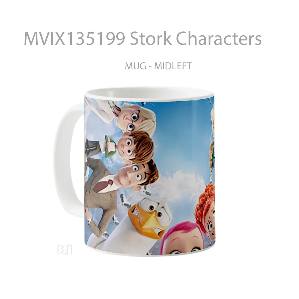 Mug Stork Characters Gelas Keramik Unik - All-side / Desain
