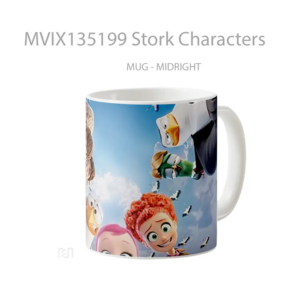 Mug Stork Characters Gelas Keramik Unik - All-side / Desain