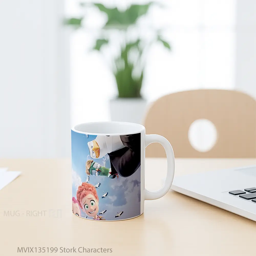 Mug Stork Characters Gelas Keramik Unik - All-side / Desain