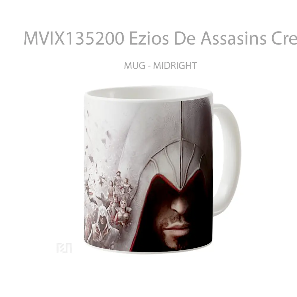Mug Ezios De Assasins Creed Gelas Keramik Unik - All-side / Desain