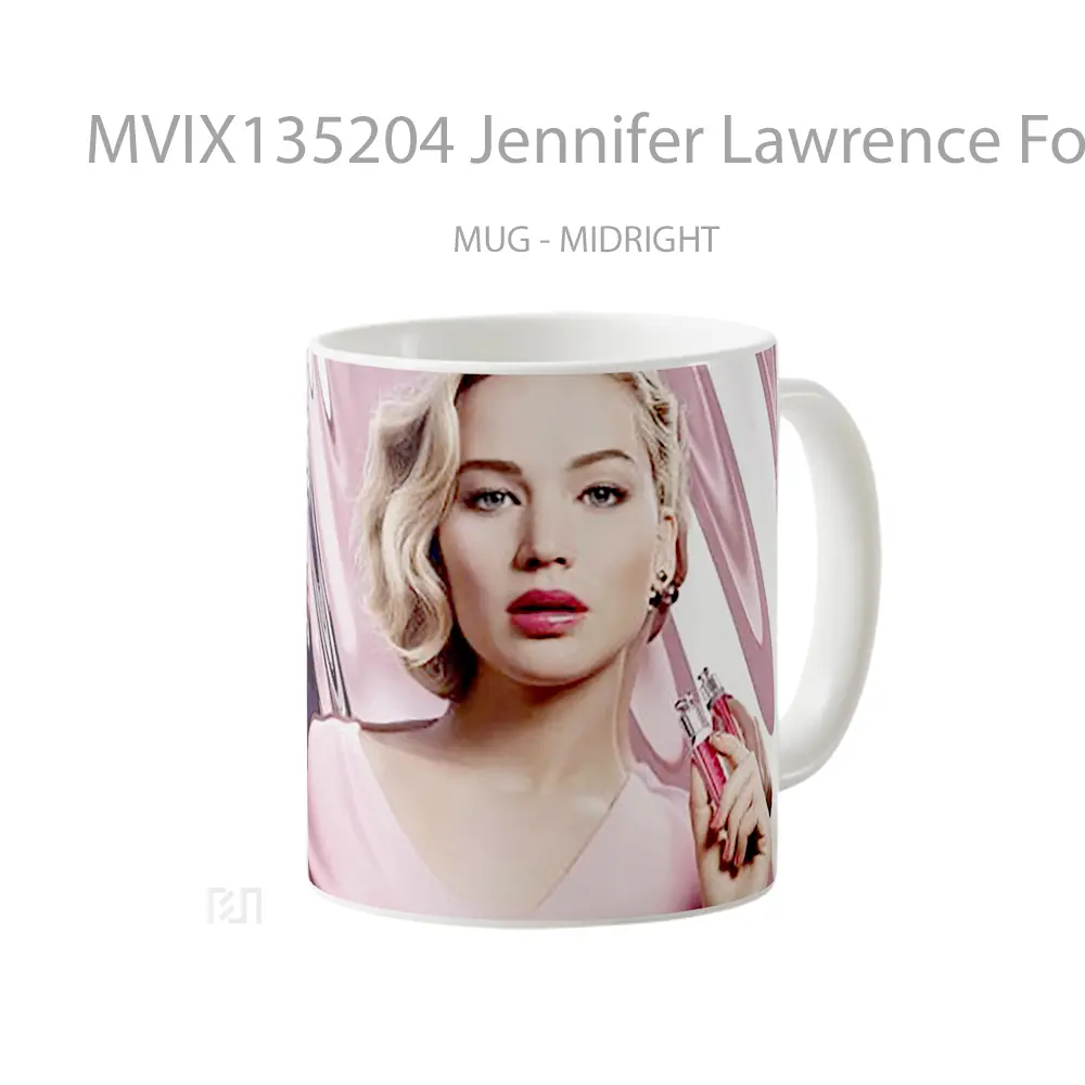 Mug Jennifer Lawrence For Dior Gelas Keramik Unik - All-side / Desain