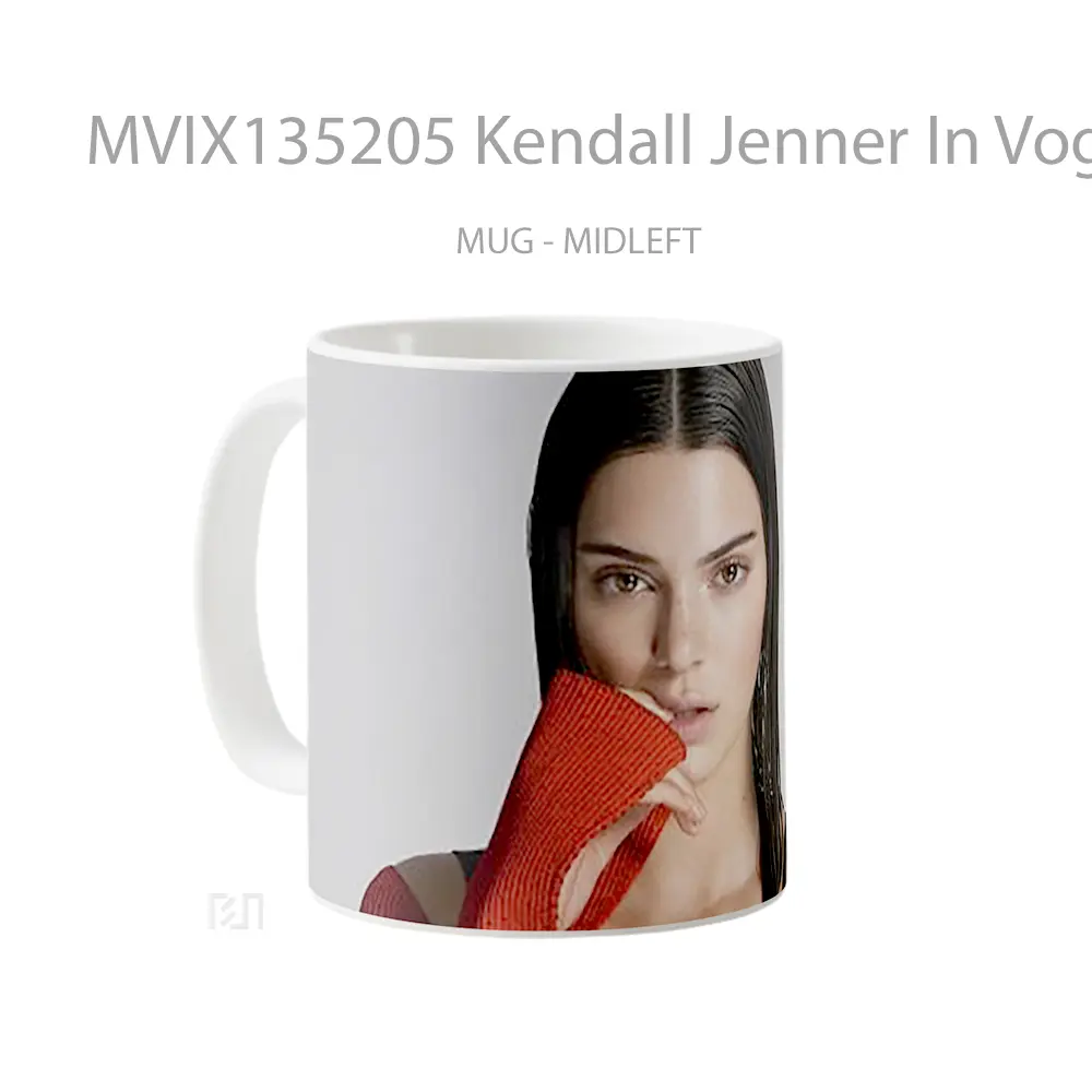 Mug Kendall Jenner In Vogue Usa Gelas Selebriti - All-side / Desain
