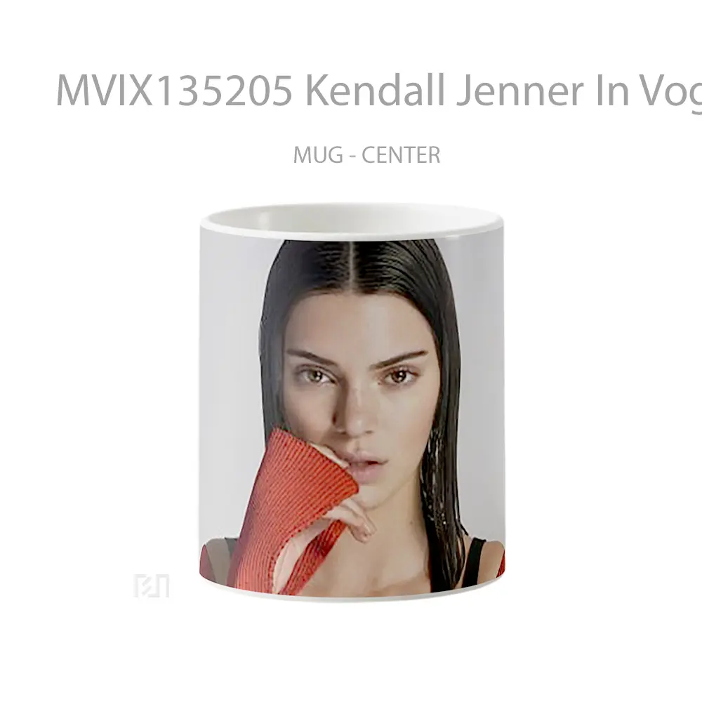 Mug Kendall Jenner In Vogue Usa Gelas Selebriti
