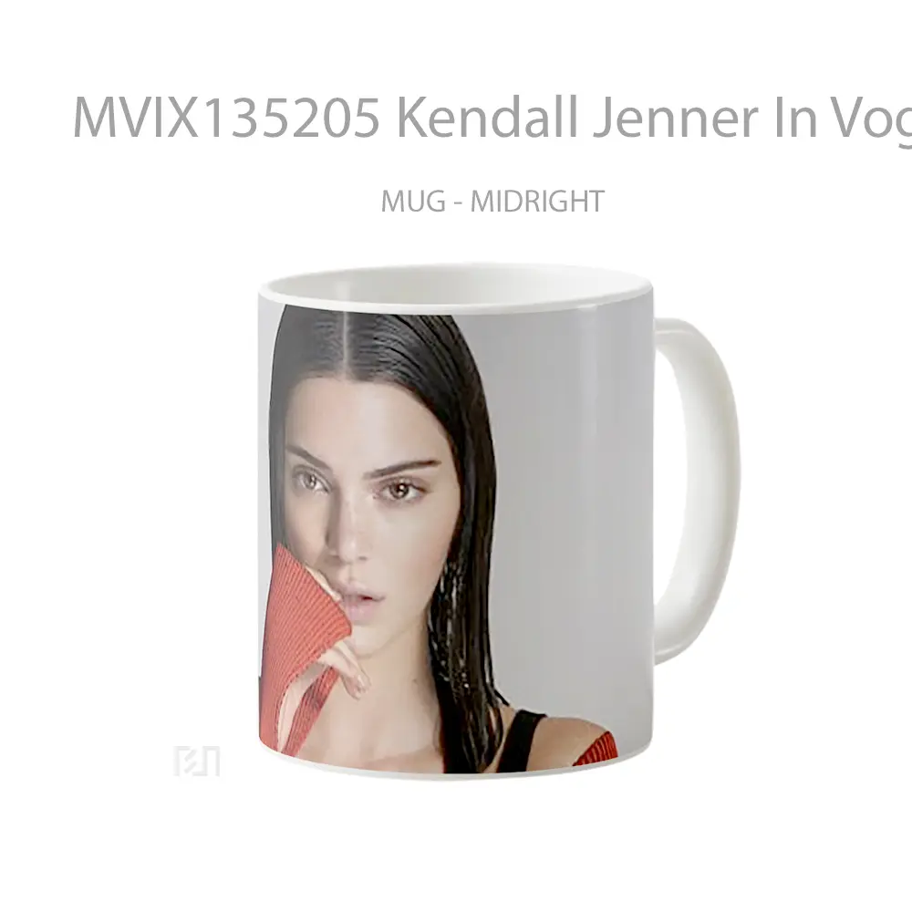 Mug Kendall Jenner In Vogue Usa Gelas Selebriti - All-side / Desain
