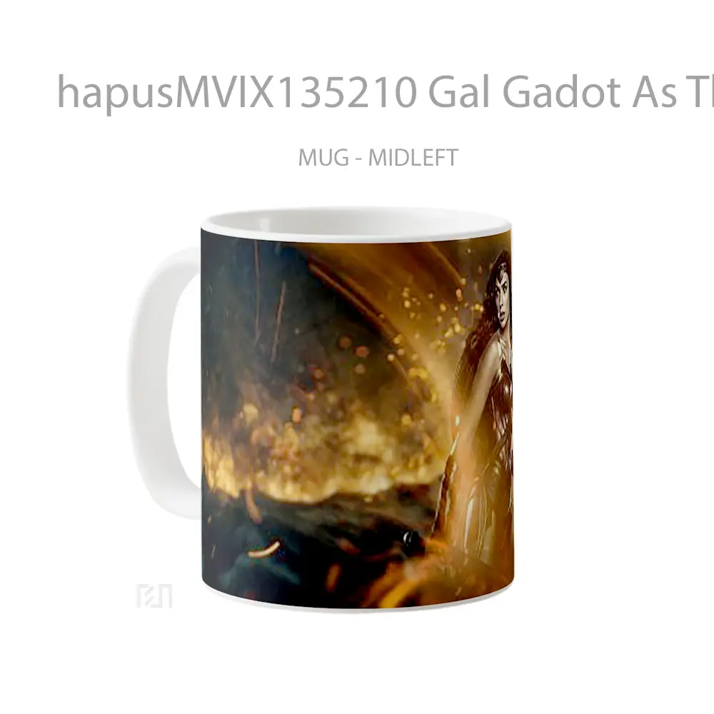 Mug Gal Gadot As The Wonder Woman Gelas Superhero - All-side / Desain