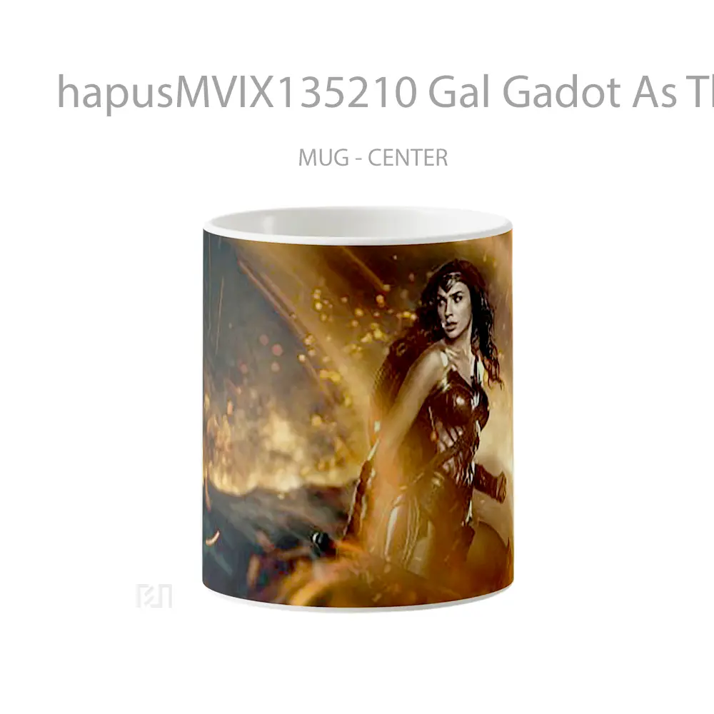Mug Gal Gadot As The Wonder Woman Gelas Superhero