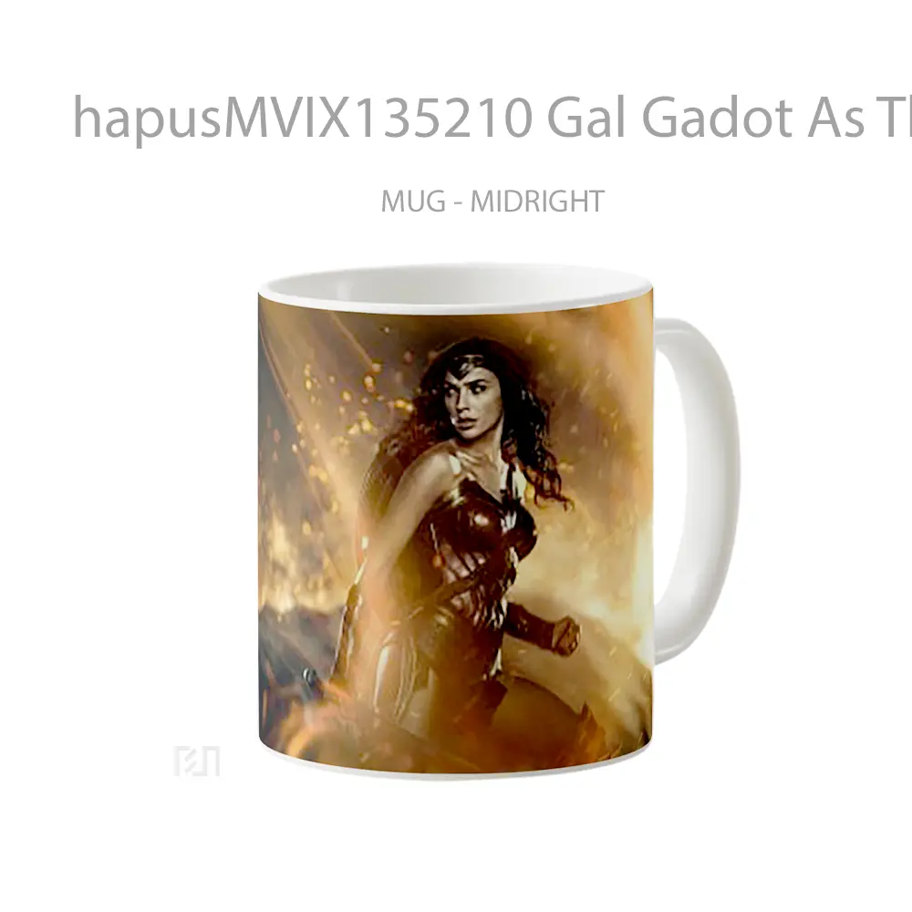 Mug Gal Gadot As The Wonder Woman Gelas Superhero - All-side / Desain