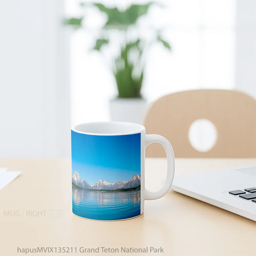 Mug Grand Teton National Park Gelas Keramik Unik - All-side / Desain