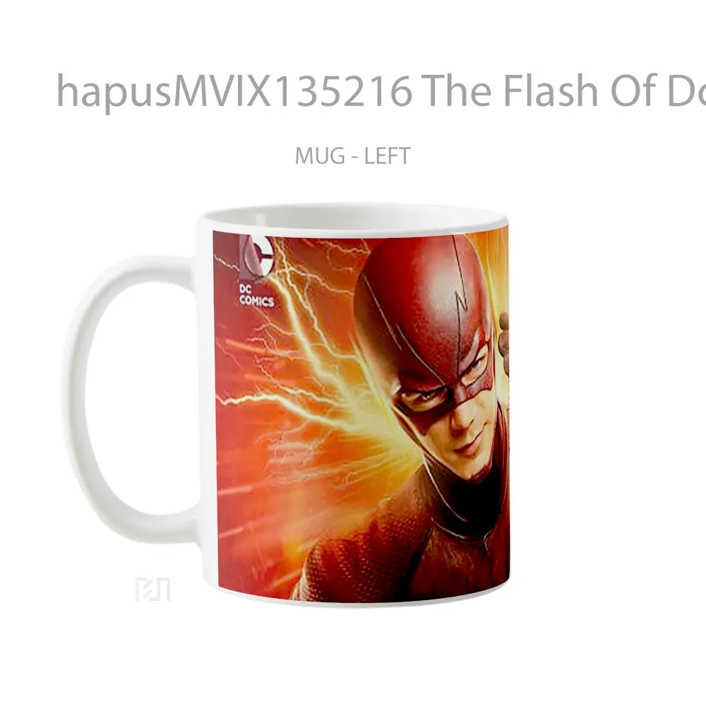 Mug The Flash Of Dc Comics Gelas Superhero - All-side / Desain