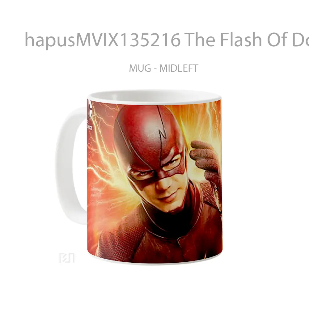 Mug The Flash Of Dc Comics Gelas Superhero - All-side / Desain