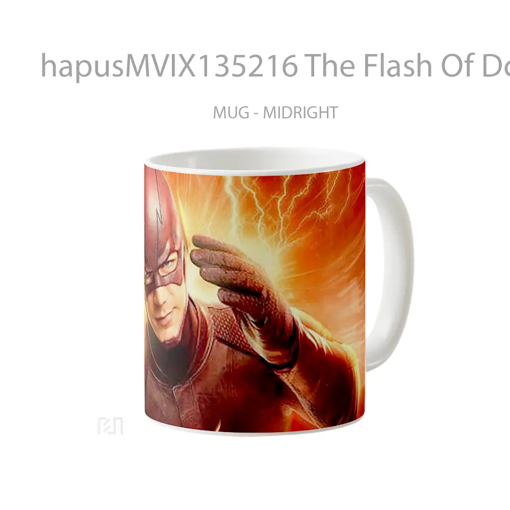 Mug The Flash Of Dc Comics Gelas Superhero - All-side / Desain
