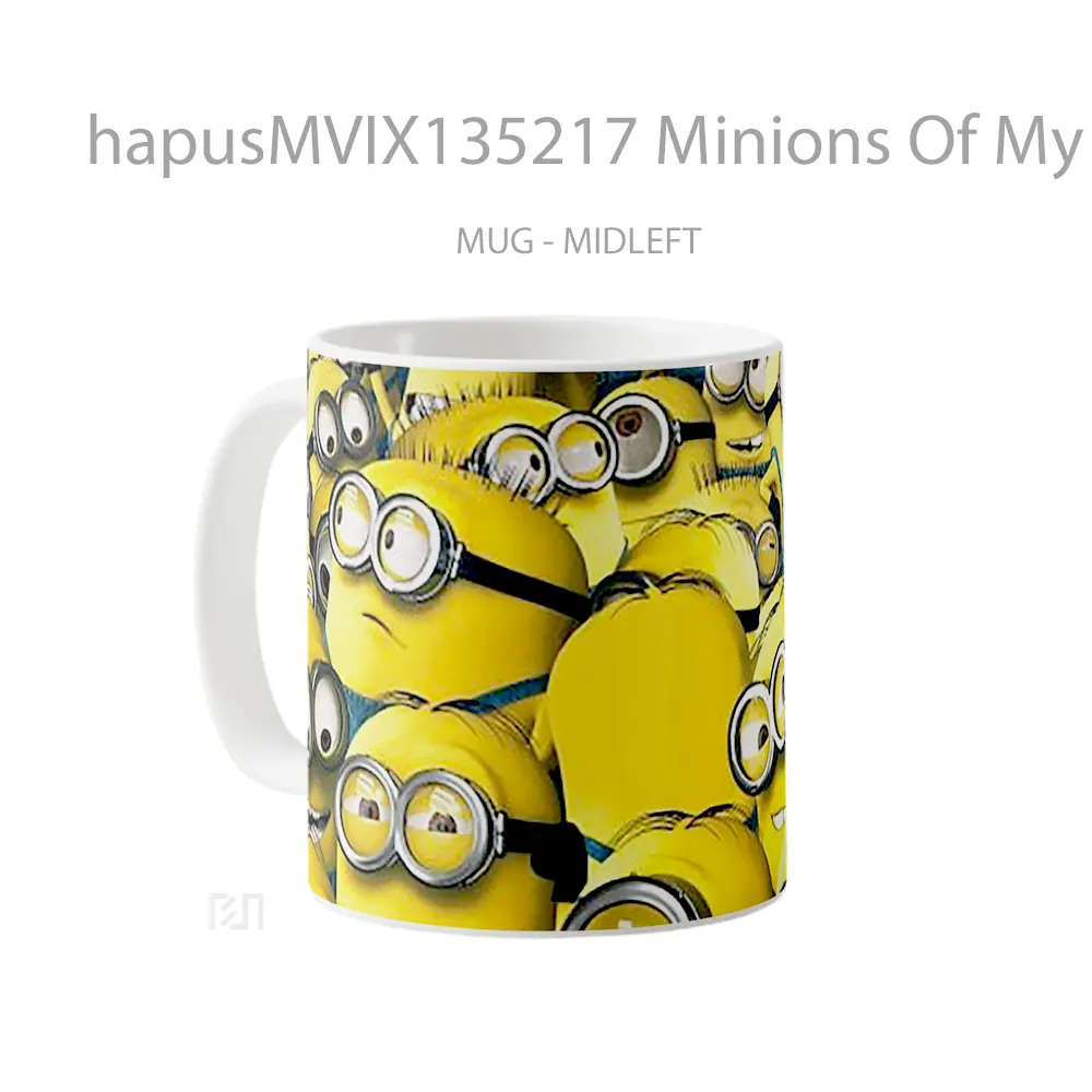 Mug Minions Of My Favorite Villain Gelas Kartun - All-side / Desain