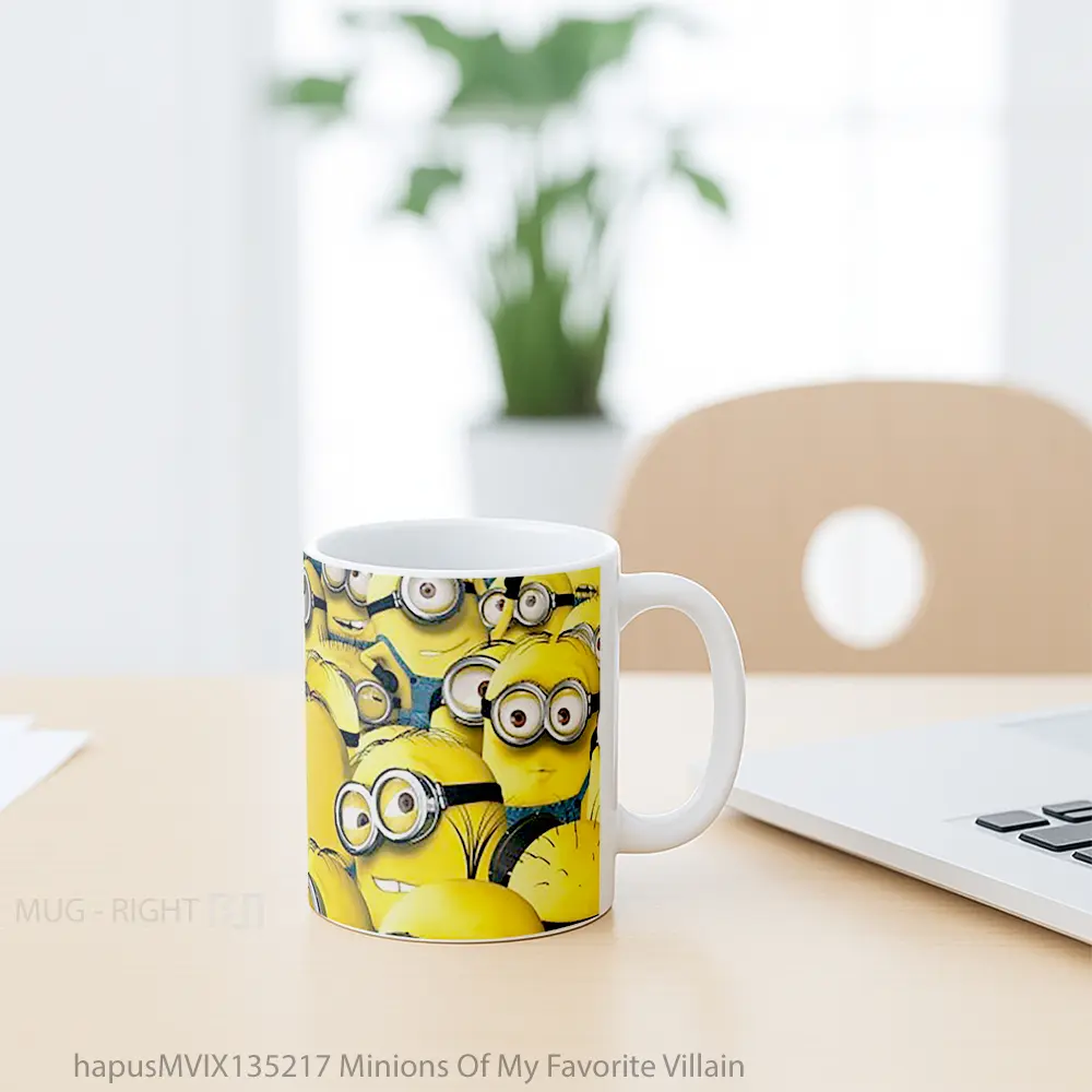 Mug Minions Of My Favorite Villain Gelas Kartun - All-side / Desain