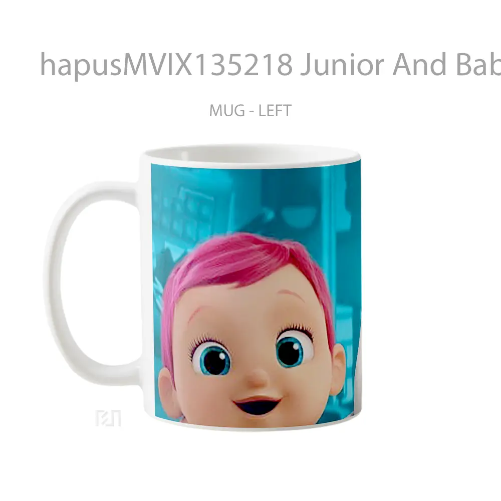 Mug Junior And Baby Of The Stork Gelas Keramik Unik - All-side / Desain