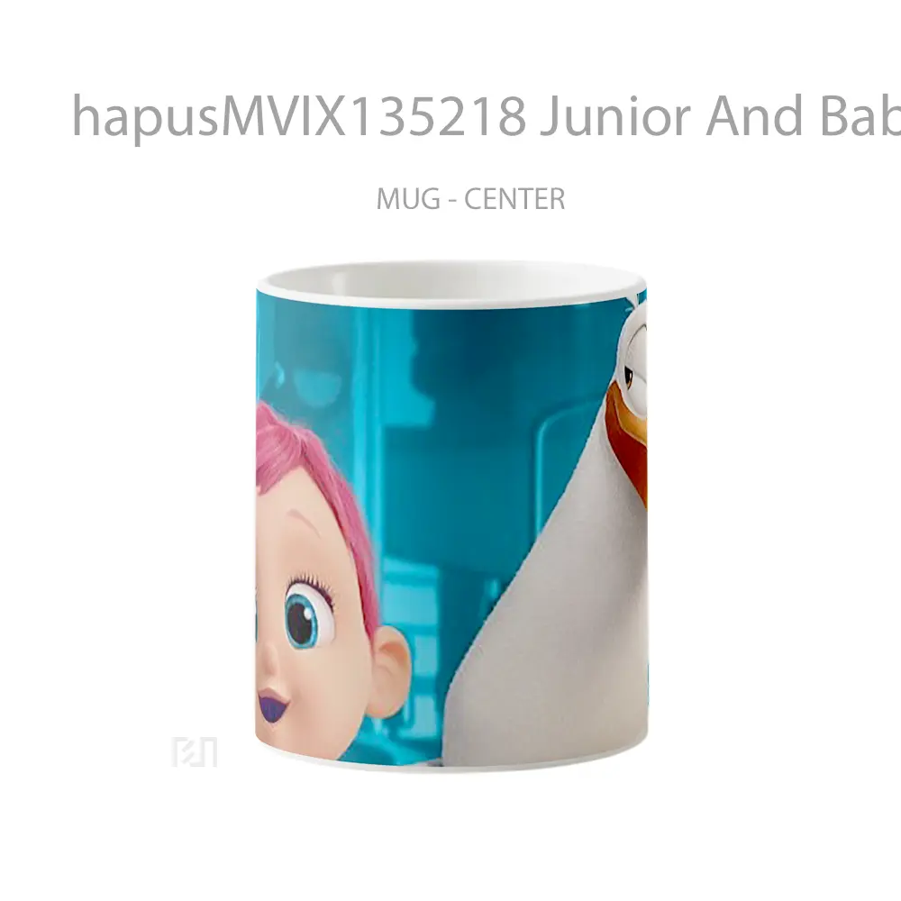 Mug Junior And Baby Of The Stork Gelas Keramik Unik