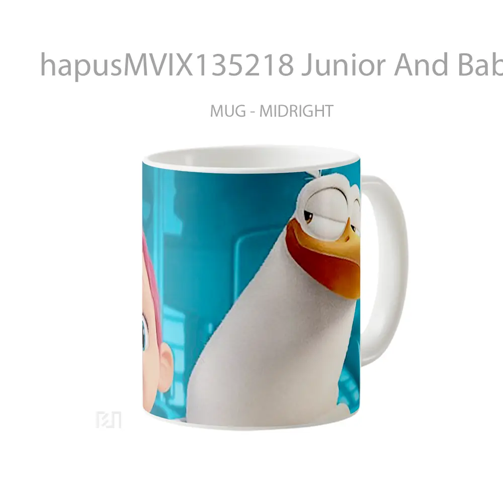 Mug Junior And Baby Of The Stork Gelas Keramik Unik - All-side / Desain