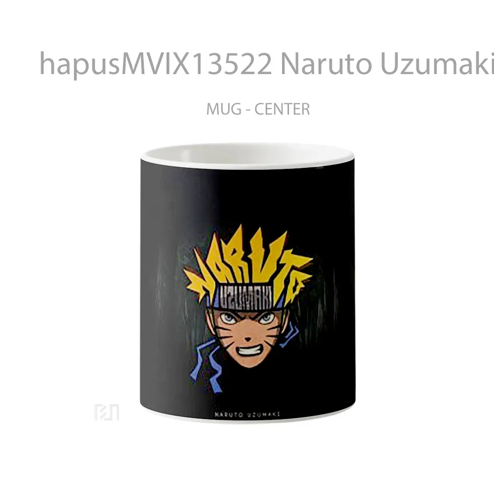 Mug Naruto Uzumaki Minimalist V1 Cangkir Anime