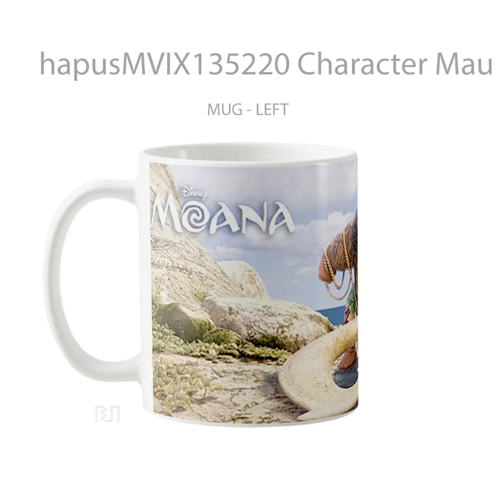 Mug Character Maui De Moana Gelas Keramik Unik - All-side / Desain