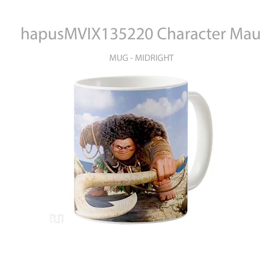 Mug Character Maui De Moana Gelas Keramik Unik - All-side / Desain
