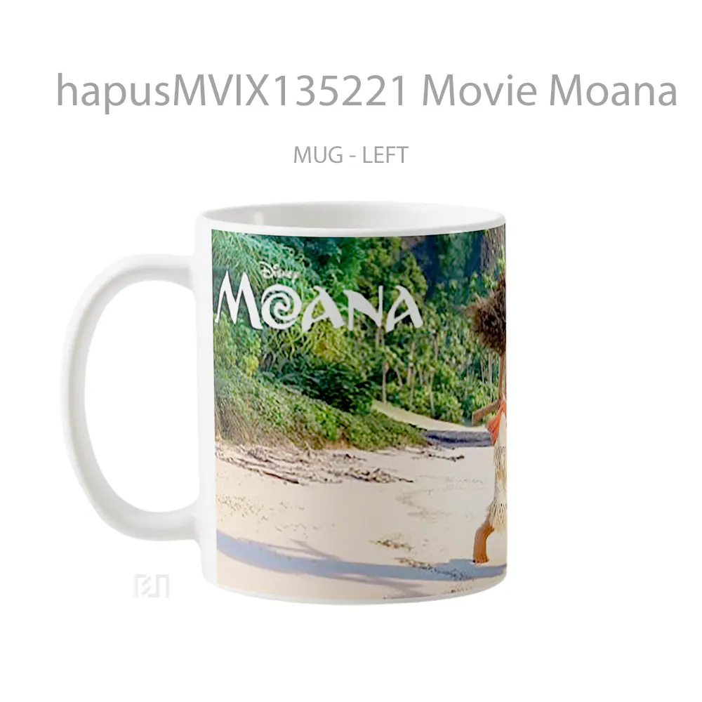 Mug Movie Moana Gelas Keramik Unik - All-side / Desain