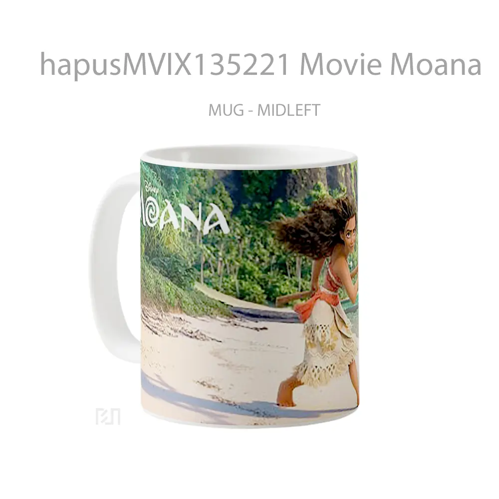 Mug Movie Moana Gelas Keramik Unik - All-side / Desain