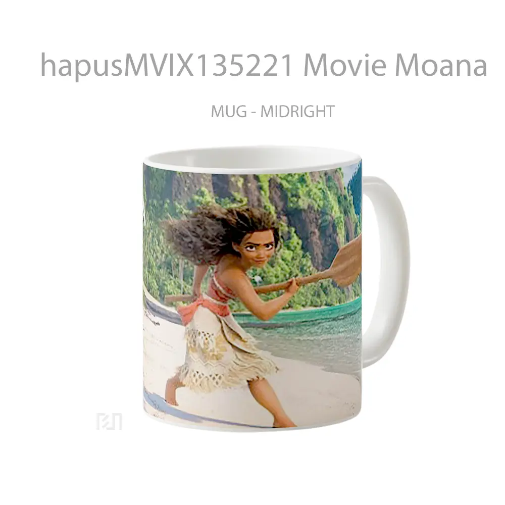 Mug Movie Moana Gelas Keramik Unik - All-side / Desain
