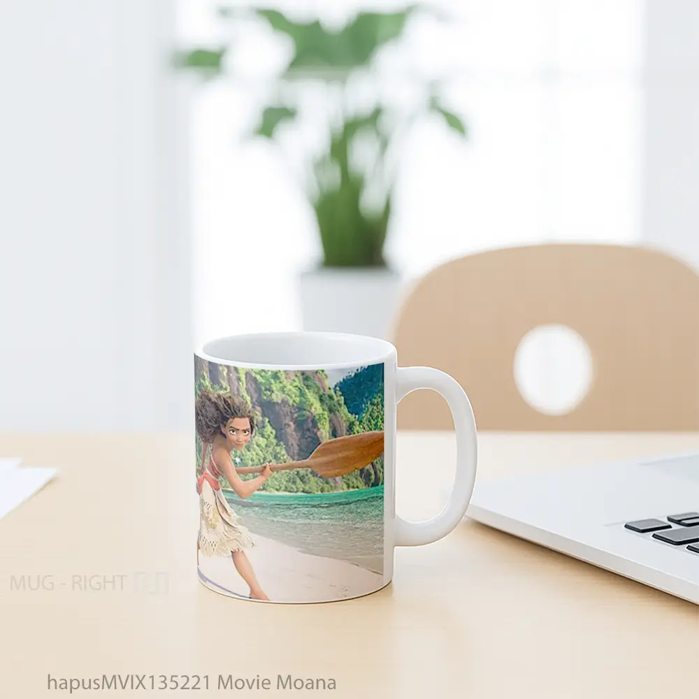 Mug Movie Moana Gelas Keramik Unik - All-side / Desain