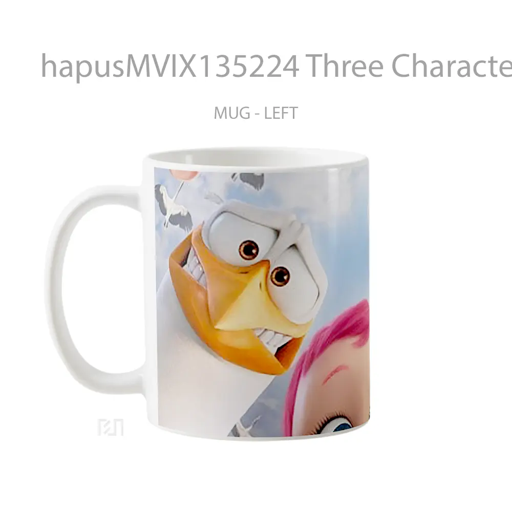 Mug Three Characters From The Stork Gelas Keramik Unik - All-side / Desain