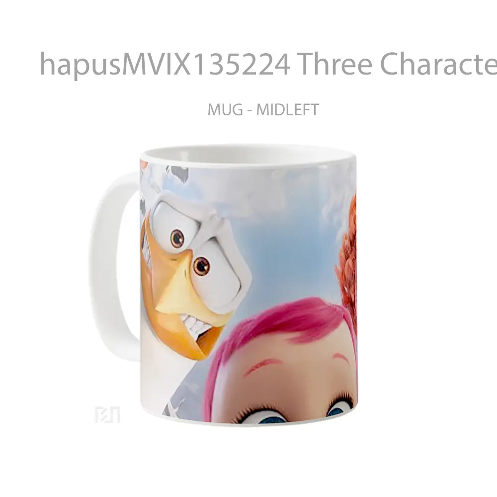 Mug Three Characters From The Stork Gelas Keramik Unik - All-side / Desain