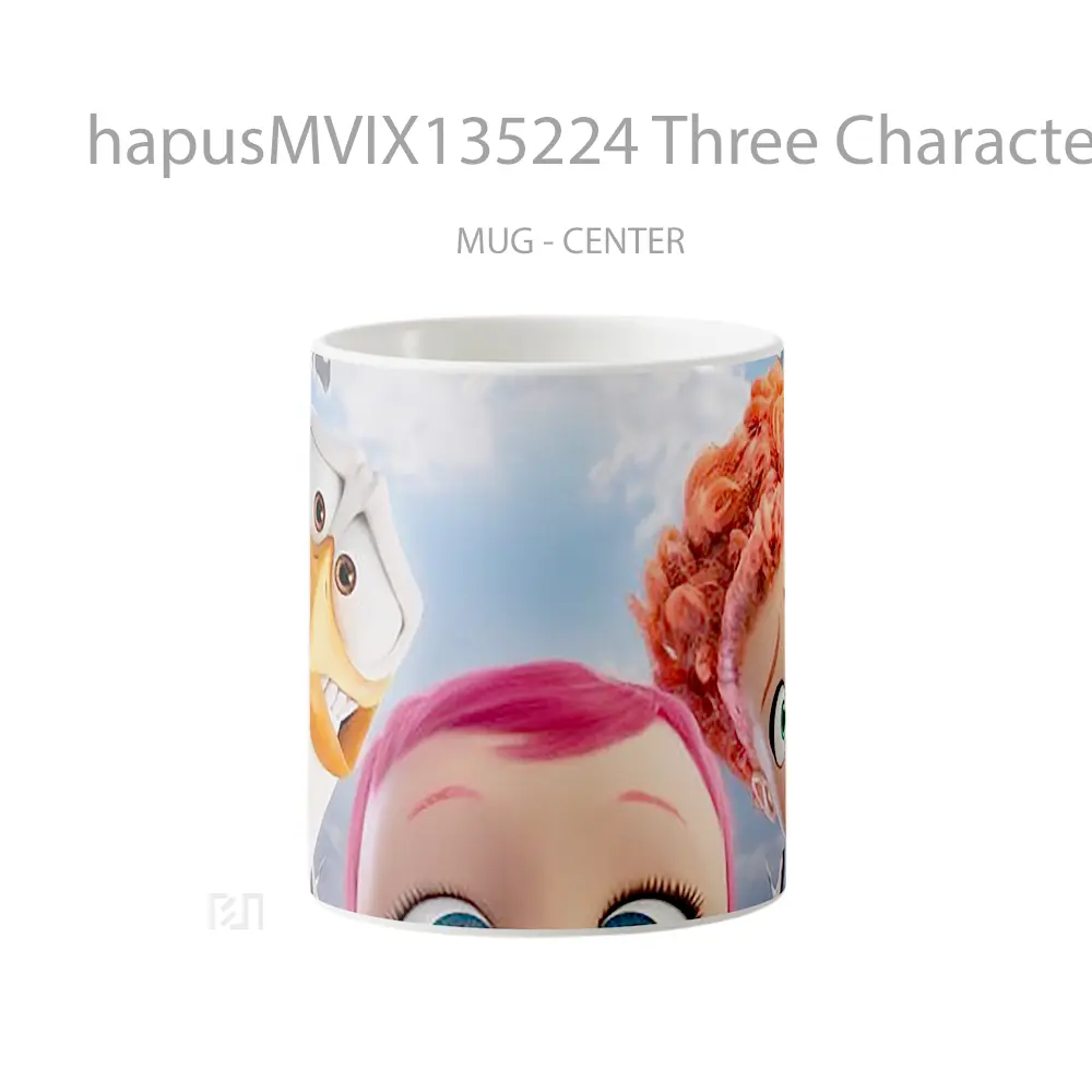 Mug Three Characters From The Stork Gelas Keramik Unik