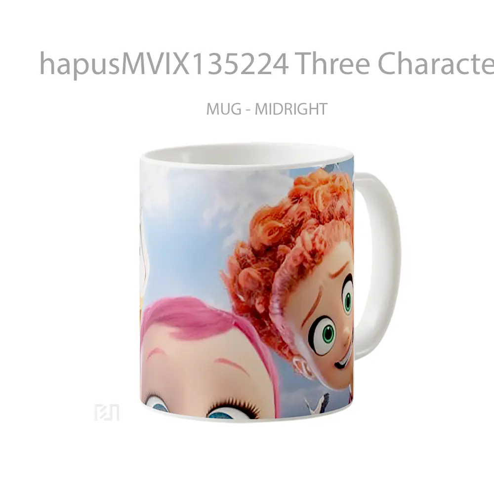 Mug Three Characters From The Stork Gelas Keramik Unik - All-side / Desain