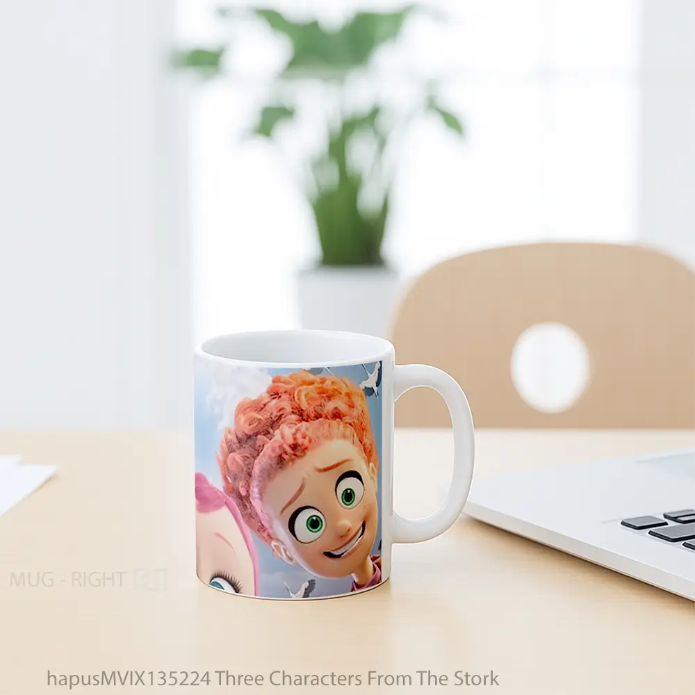 Mug Three Characters From The Stork Gelas Keramik Unik - All-side / Desain