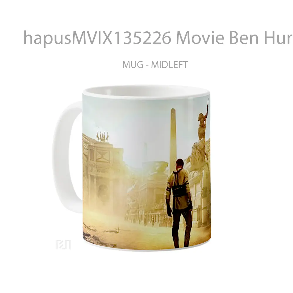 Mug Movie Ben Hur Gelas Keramik Unik - All-side / Desain