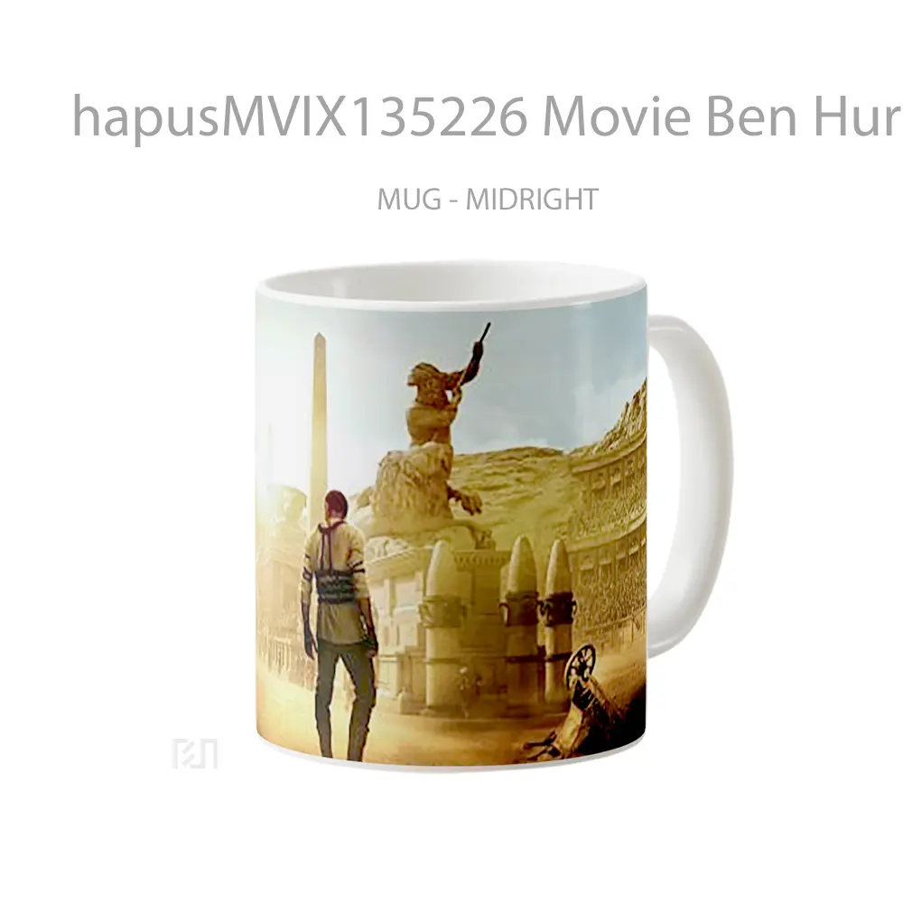 Mug Movie Ben Hur Gelas Keramik Unik - All-side / Desain
